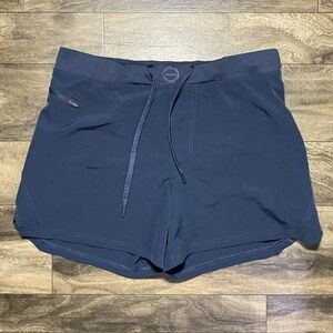 Hylete Incline High Cut Shorts Men's Large Navy Lined Performance Training Loop